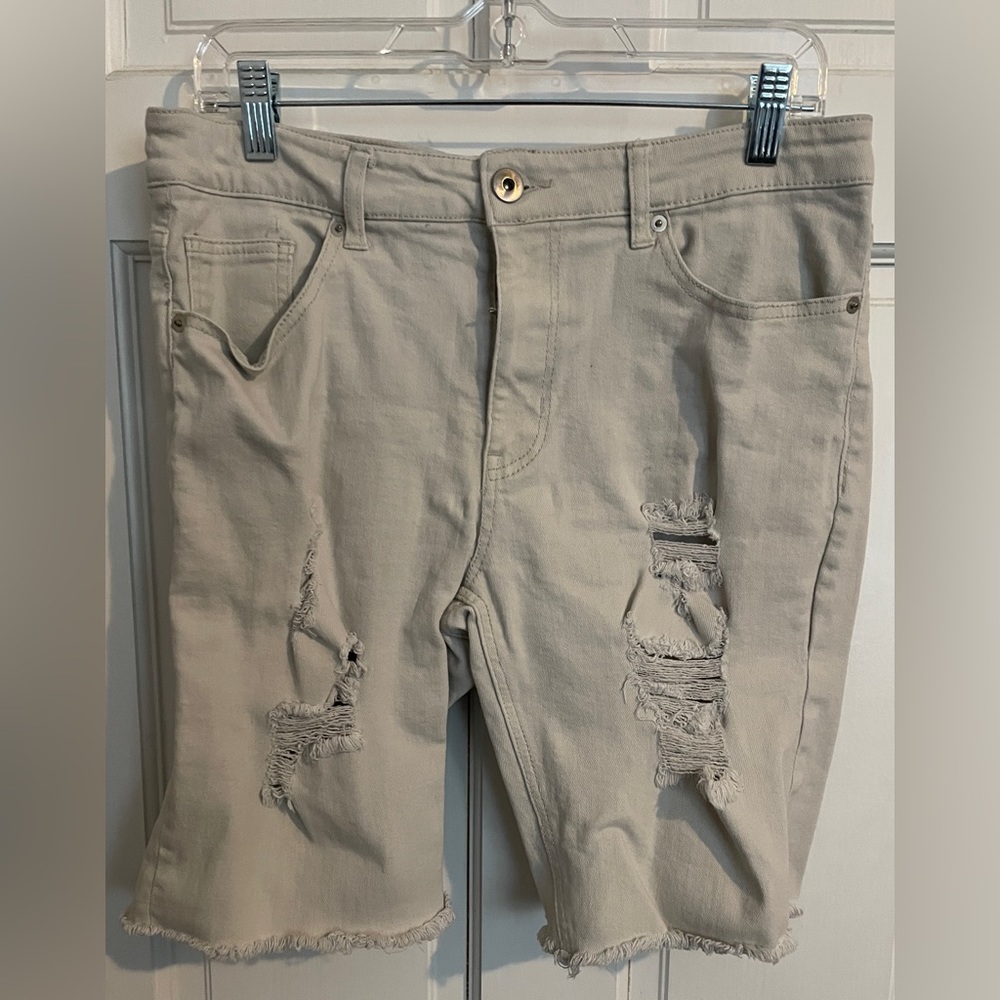 Forever 21 Tan Denim Shorts 32